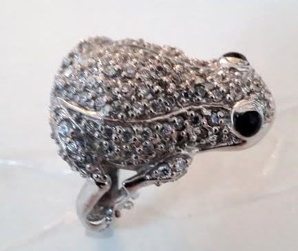 Silver Ring, Frog Shaped