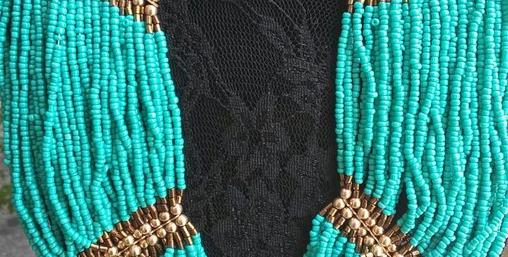 Amazing, turquoise beads, Necklace + gift
